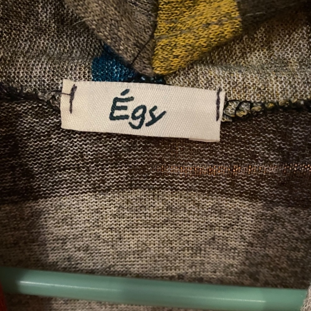 Multicolor striped lightweight cardigan sweater - Picture 5 of 5